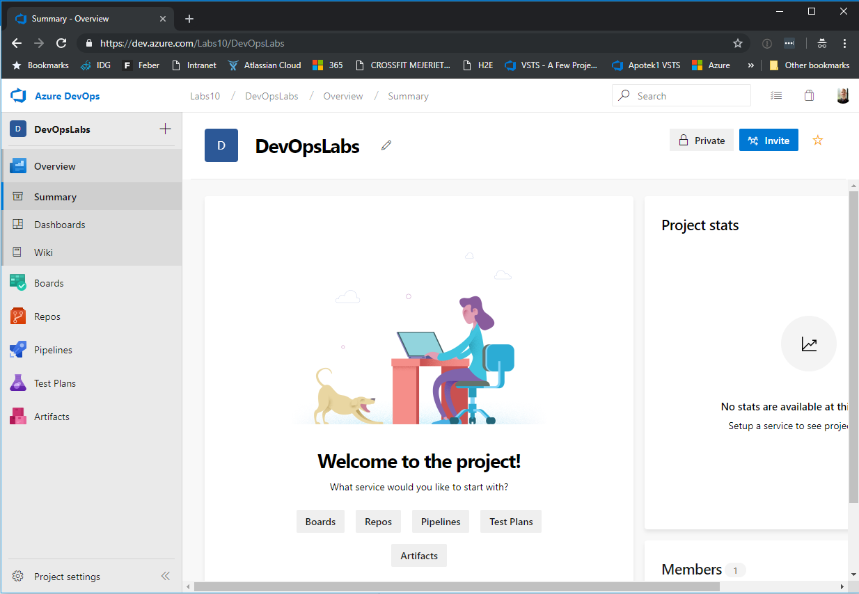 New DevOps instance
